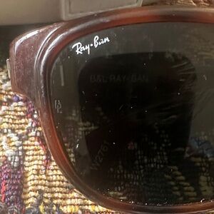 Vintage 1980s B&L Ray-Ban W2761 Brown Tortoise G15 outsiders Wayfarer Sunglasses